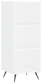 fehér szerelt fa polcos szekrény 34,5 x 32,5 x 90 cm