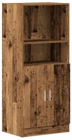 vidaXL antik fa színű szerelt fa konyhaszekrény 57x41,5x131,5 cm