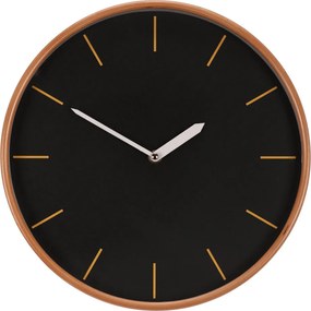 Falióra 32 cm átmérő, MDF fa kerettel, fekete