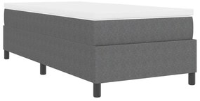 Box Spring Ágy Matraccal Világosszürke 100x200 cm Kordbársony