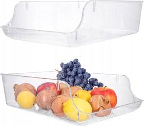 Hűtőszekrény polc tároló doboz konyhai rendszerező 22,5x35 cm