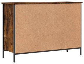 füstös tölgy színű szerelt fa cipőszekrény 100x35x70 cm
