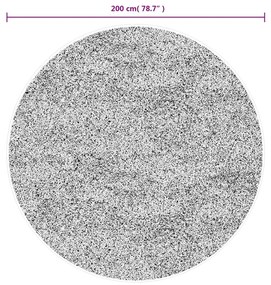 OVIEDO türkiz rövid szálú szőnyeg Ø 200 cm