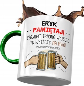 Zöld bögre Erik Férj Kolléga Ajándék Nyomtatott Fotóval