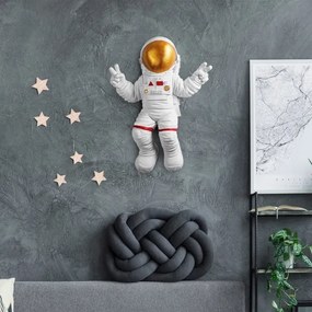 Fali dekoráció 47x35 cm astronaut arany