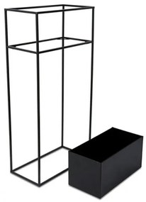Virágállvány 90x44 cm fekete