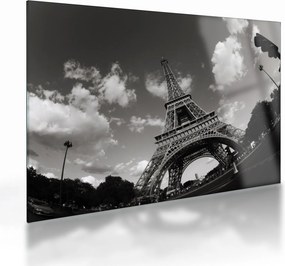 Üveg kép - Eiffel-torony Párizsban (70x50 cm)