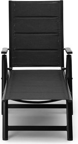 Avenberg RIVIERA Állítható relaxációs nyugágy szett, 2db, fekete