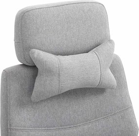 Fejtámlás irodai forgószék - több színben-világos szürke