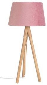 WALLAS rózsaszín szövet asztali lámpa