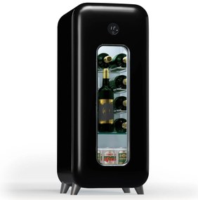 Klarstein Shirley 15 Uno. borhűtő, 15 palack, 5 - 20 °C, érintésvezérlés, retró