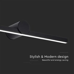 LED fürdőszobai tükörvilágítás 10W/230V 3000K IP65 fekete