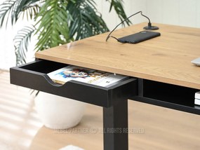 PC asztal Osto 140 (fekete + fehér tölgy). 1109840