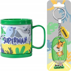 Gyereknapi Ajándék Műanyag Bögre Gyerek Kulcstartó 3D Zseblámpa