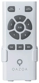 Mennyezeti ventilátor fekete 132 cm LED-del, fényerőszabályzóval és távirányítóval - Sofia