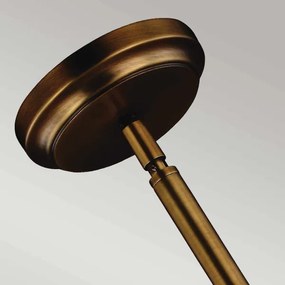 Feiss FE-HOBSON-P-M-AB - Csillár rúdon HOBSON 1xE27/60W/230V bronz