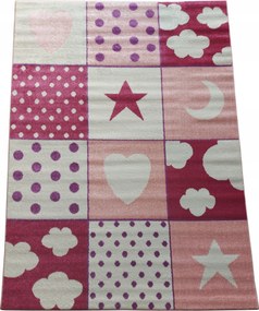 Gyerekszőnyeg kislánynak rózsaszín 60x120