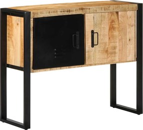 vidaXL Konzolszekrény 90x35x75 cm Tömör durva fa mangó