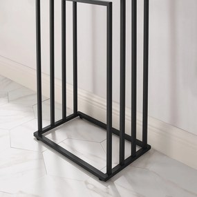 Törölközőtartó LINESTRO fém, 4 karral 93x45cm, fekete