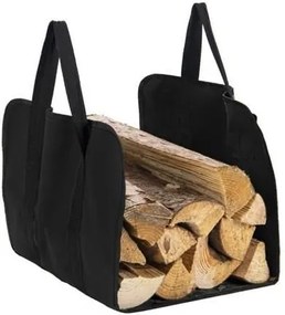 ISO Tűzifa táska 100x45cm, fekete, 8791