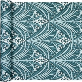 Retro tapéta Virágok geometrikus formában