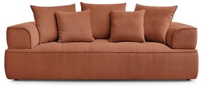 Terrakotta színű zsenília kanapé 237 cm Whesley – Bobochic Paris