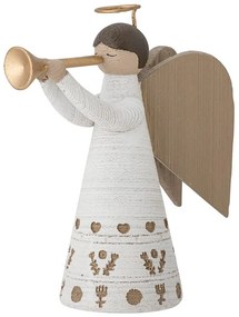 Karácsonyi mintás poligyanta gyertyatartó készlet 4 db-os Abba – Bloomingville