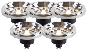 5 db LED-es lámpa AR111 GU10 12W 2000K-3000K melegre sötétedik