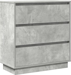 vidaXL Éjjeliszekrény fiókkal Beton Szürke 71 x 34,5 x 75 cm Faanyag
