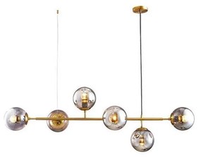 Csillár zsinóron 6xE27/10W/230V arany