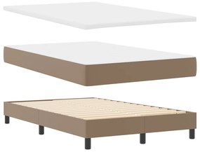 Ágykeret matraccal matracmal Cappuccino 120 x 200 cm Műbőr