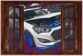 Poszterek 90x60 Fehér sportautó