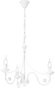 Csillár láncon DONATO 3xE14/40W/230V fehér