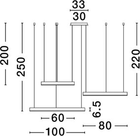 Függeszték Fekete MOTIF NOVA LUCE 9530170