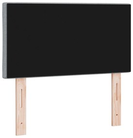 Fejtámla Gyémánt Blokkos Design Világosszürke 80 cm Szövet