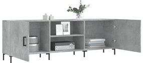 betonszürke szerelt fa TV-szekrény 150 x 30 x 50 cm