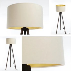 Állólámpa STANDART 1xE27/60W/230V krém/barna