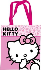 Hello Kitty Pink vászontáska, bevásárlótáska 44 cm