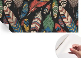 Öntapadós Dekoratív Fotótapéta Hálószobába Színes tollak 250x104 cm