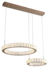 Zuma Line MD3713-2-3GT - GIRONA LED csillár kábelen LED/36W/230V rózsaarany