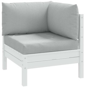 3 db melange világosszürke szövet raklappárna