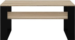 1P dohányzóasztal, sonoma-fekete