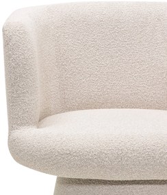 Forgatható design szék YATO, krémszínű