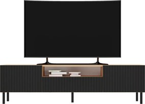 MIX RTV KAMA160 TV állvány (egyenes mintázat), tölgy-fekete