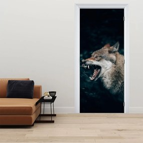 Fotótapéta ajtóra - Farkas (95x205cm)