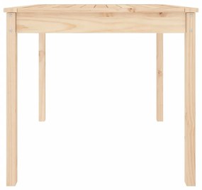 tömör fenyőfa kerti asztal 82,5 x 82,5 x 76 cm