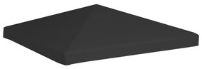 fekete pavilon-tetőponyva 270 g/m² 3 x 3 m