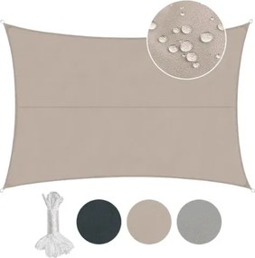 Kerti napvitorla teraszvédő szőnyeg 2 x 3 cm Kampók