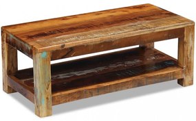 tömör újrahasznosított fa dohányzóasztal 90 x 45 x 35 cm