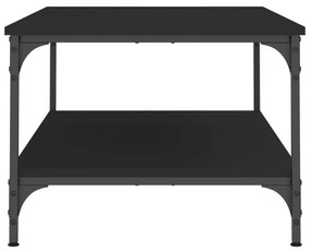 fekete szerelt fa dohányzóasztal 100 x 55 x 40 cm